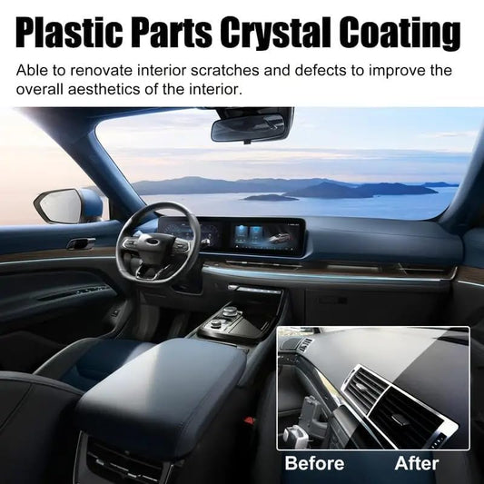Crystal Coating For Plastic Parts - Dashboard Polish For Car Interior