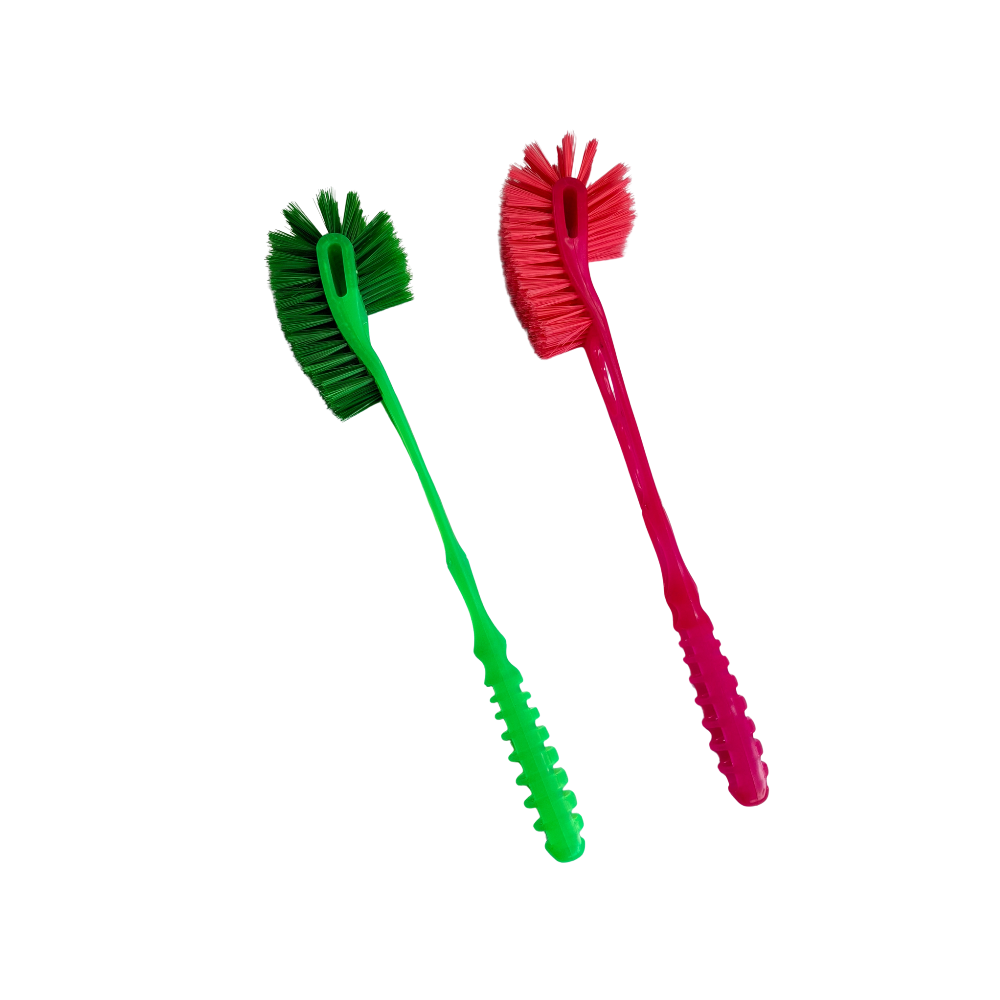 Plastic Double Sided Flexible Toilet Brush