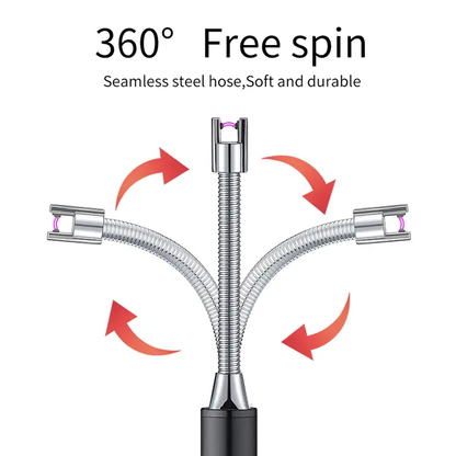 USB Rechargeable Arc Lighter - Windproof Electric Igniter for Gas Stove