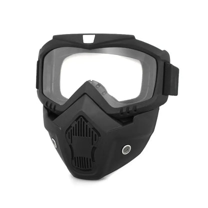Motorcycle Riding Face Mask with Goggles