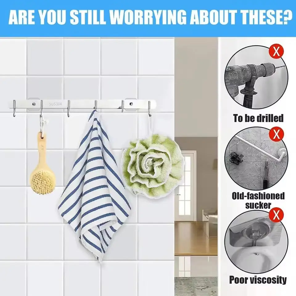 Drill-Free Heavy Duty Wall Mount Stickers