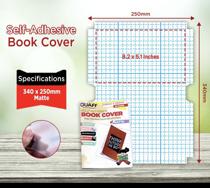 Waterproof Self-Adhesive PVC Book Covers